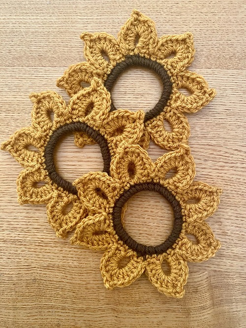 Sunflower Scrunchie