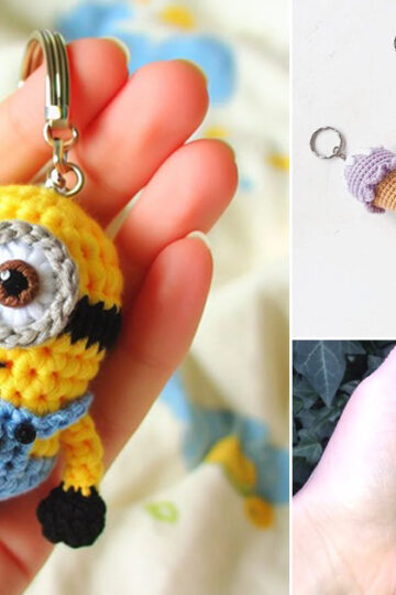 15 Cute Crochet Keychain Free Patterns
