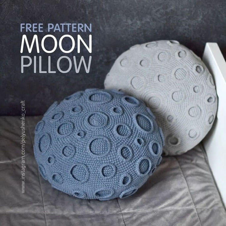 Lunar Craters Pillow