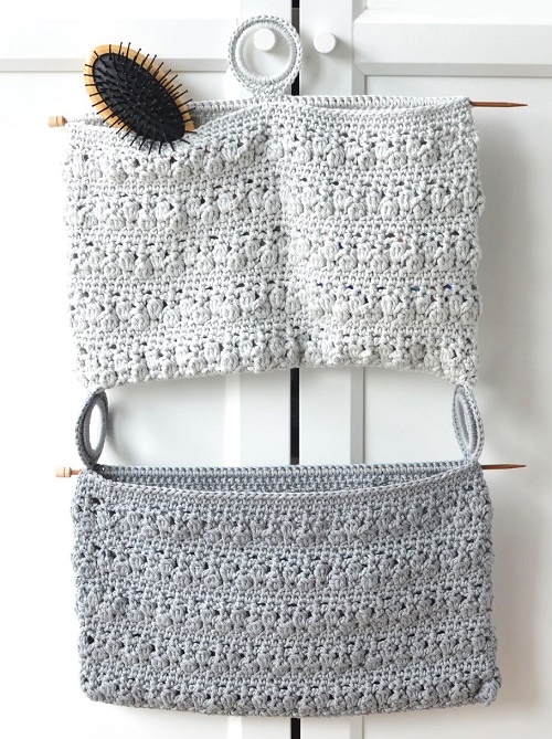 Easy and Cute Crochet Wall Hanging Organizer Pattern