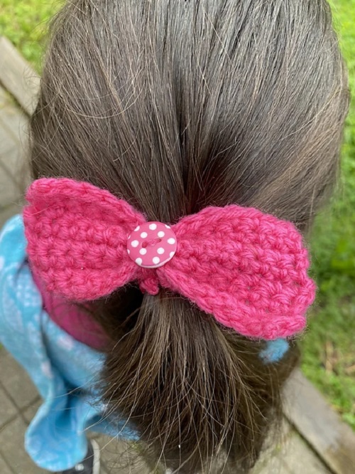 Crochet Hair Tie Free Patterns 4