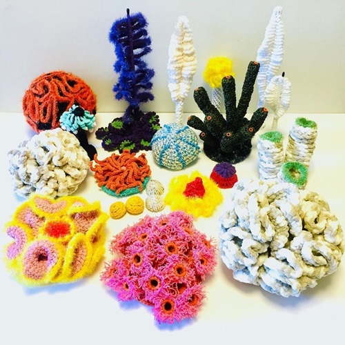 Crochet Coral Reef Aquarium