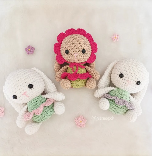 Crochet Floral Animal Toys Free Patterns 11