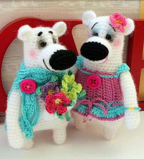 Crochet Floral Animal Toys Free Patterns 16