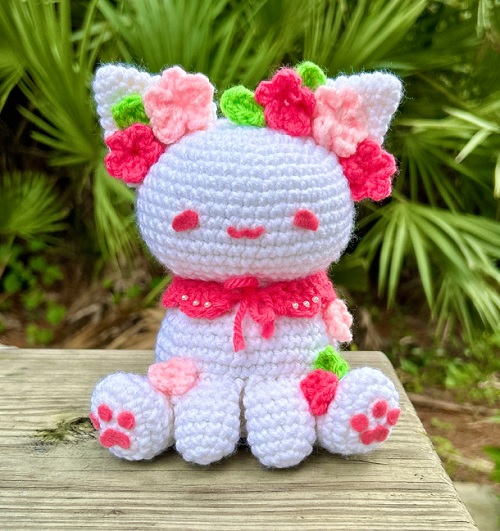 Crochet Floral Animal Toys Free Patterns 17