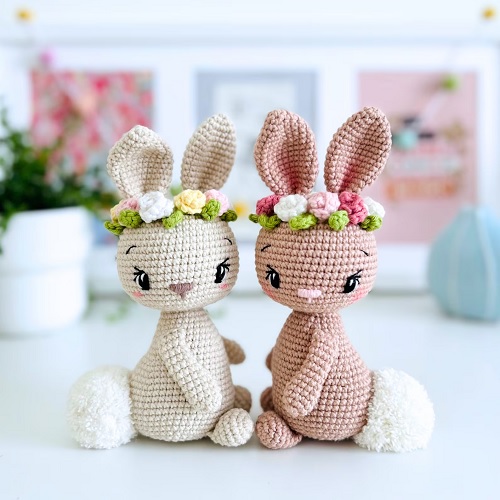 Crochet Floral Animal Toys Free Patterns 4
