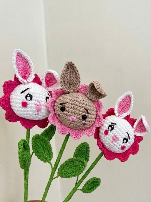 Crochet Floral Animal Toys Free Patterns 7