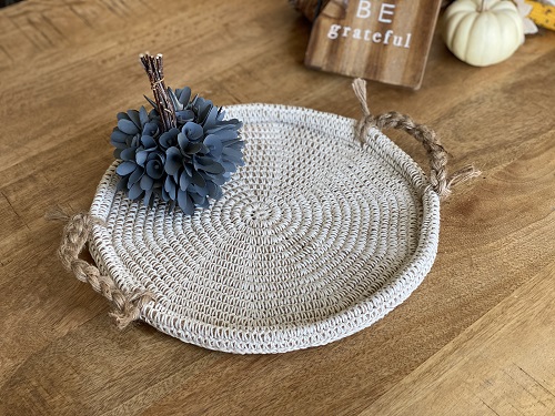 Crochet Jute Cord Tray