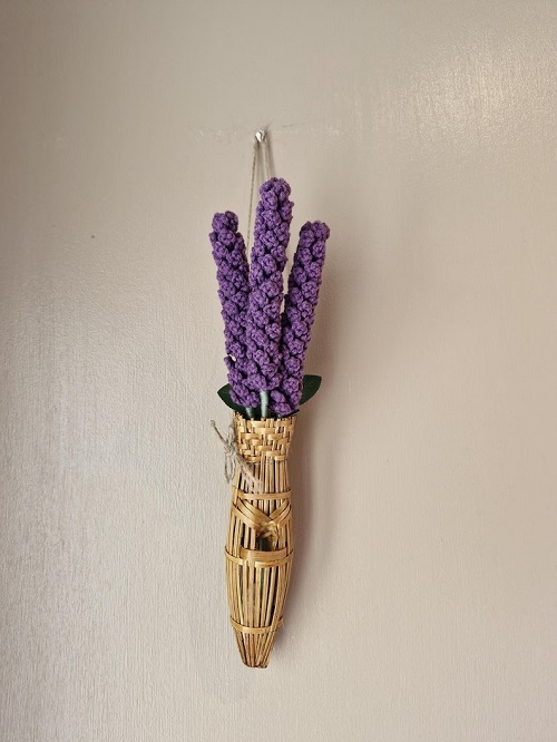 DIY Lavender Flower Wall Hanging Patterns Ideas