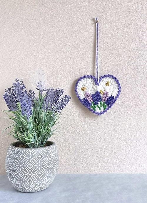 Lavender Flower Wall Hanging Free Patterns 2
