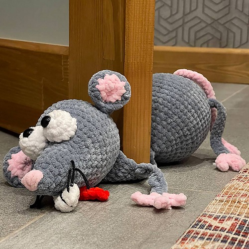 Crochet Rat Door Stopper
