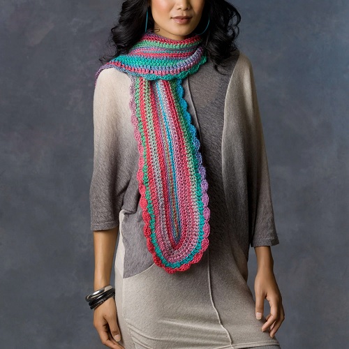 Crochet Learn Your Stitches Scarf