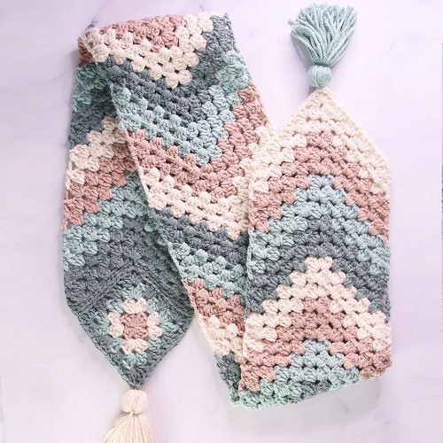 Chevron Chunky Crochet Scarf Pattern