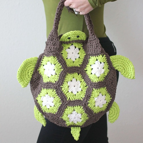 Crochet Hexagon Bag Free Patterns 1