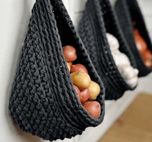 Crochet Vegetable Holder