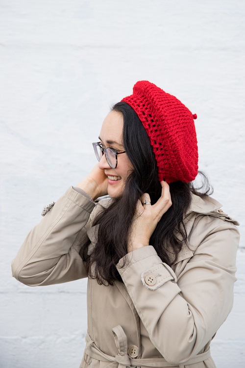 Double Crochet Beret Free Pattern