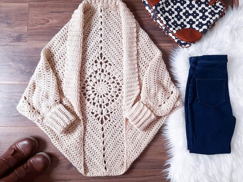 Dream Catcher Crochet Shrug