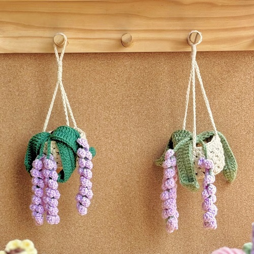 DIY Lavender Flower Wall Hanging Patterns Ideas 2