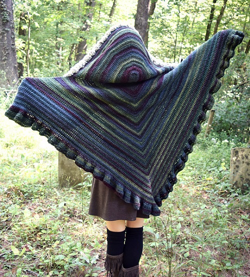Easy and Cute Hooded Shawl Crochet Patterns