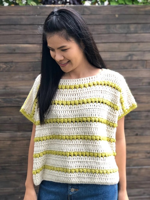 Sleeveless Oversized Crocheted Top for Spring