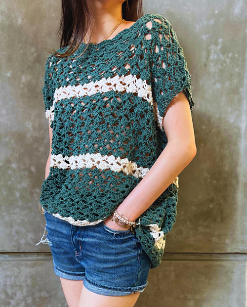 Easy Oversized Crochet Top Free Pattern