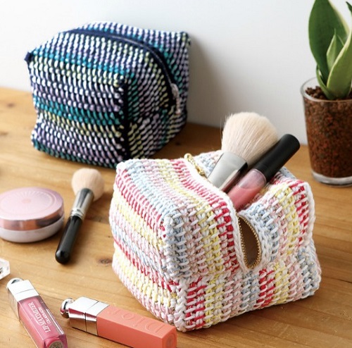 Stunning Crochet Makeup Organizers 3