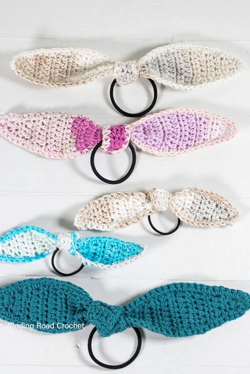 Easy and Cute Crochet Hair Tie Patterns