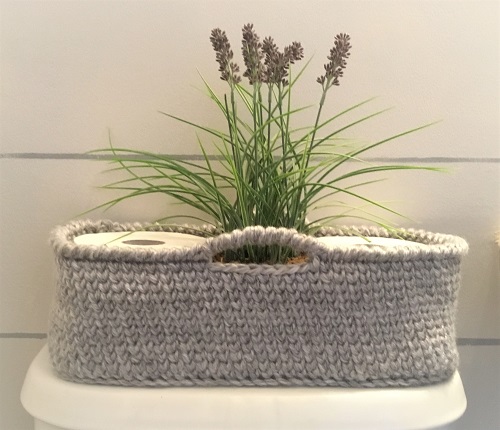 DIY Crochet Toilet Paper Roll Basket