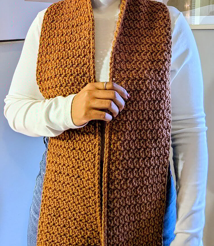 Chestnut Scarf Full Length