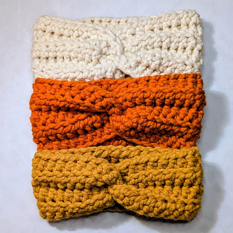 Three Chunky Headbands