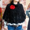 10 Crochet Floral Poncho Free Patterns
