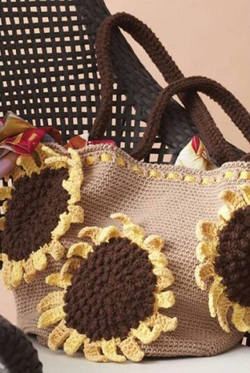 12 Crochet Flower Bag Free Patterns