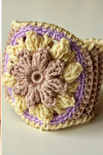 14 Crochet Flower Bracelet Free Patterns