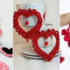 10 Crochet Heart Earring Free Patterns