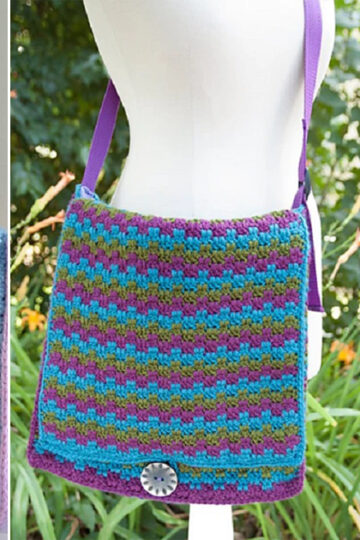 15 Crochet Messenger Bag Free Patterns