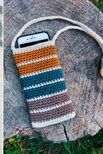 15 Crochet Mobile Phone Bag Free Patterns
