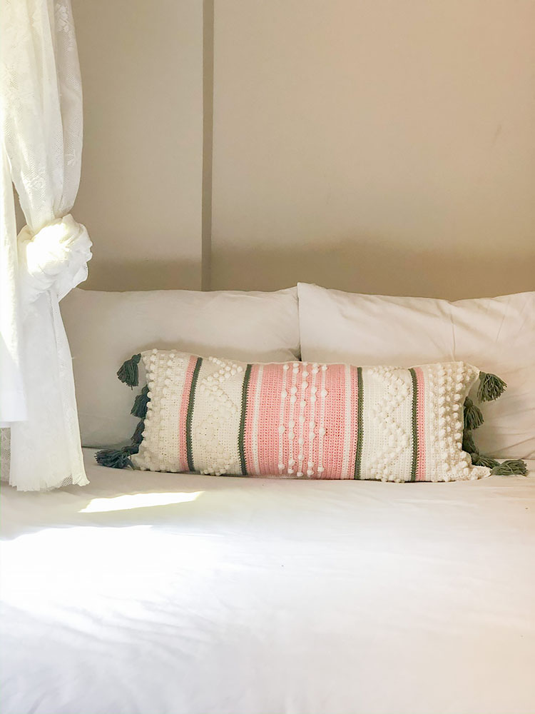 ANTHROPOLOGIE INSPIRED LONG PILLOW