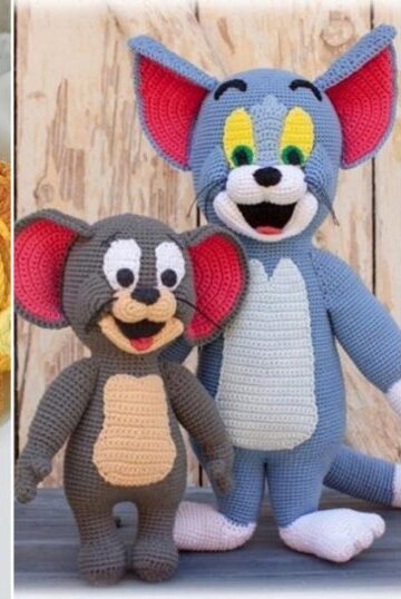 7 Crochet Tom and Jerry Free Patterns