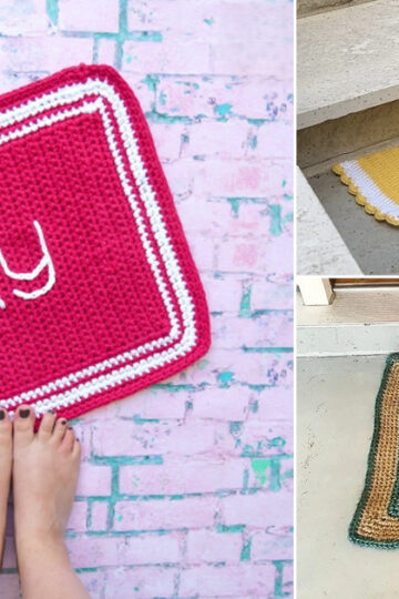 12 Crochet Welcome Mat Free Patterns