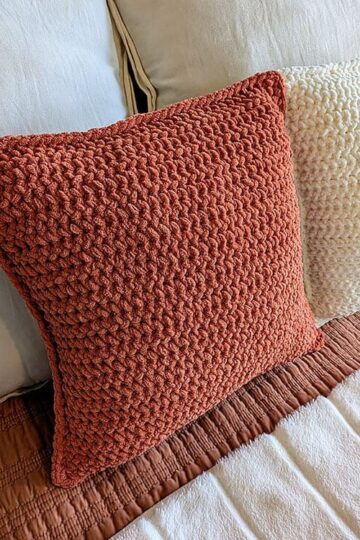 Sweater Weather Pillow Free Crochet Pattern