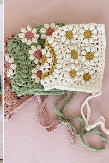10 Granny Baby Bonnet Free Crochet Patterns