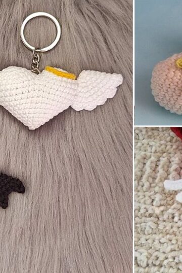 11 Heart Keychain Free Crochet Patterns