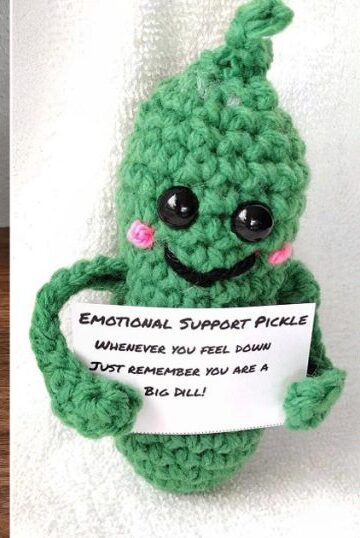 7 Emotional Support Pickle Free Crochet Patterns