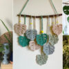 7 Monstera Leaves Wall Hanging Free Crochet Patterns