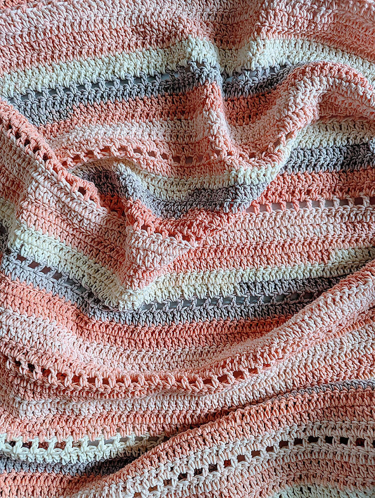 Close-up of Pink Sands Summer Blanket