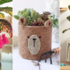 13 Plant Pot Cover Free Crochet Patterns