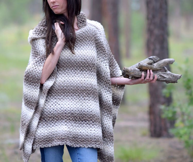 DRIFTWOOD OVERSIZED PONCHO