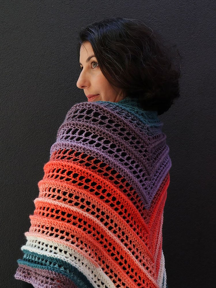 SUNSET PEAKS SHAWL