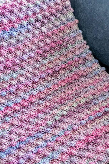 Skyline Bobble Blanket Free Crochet Pattern