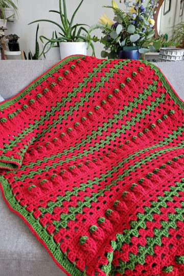 10 Strawberry Summer Blanket Free Crochet Patterns